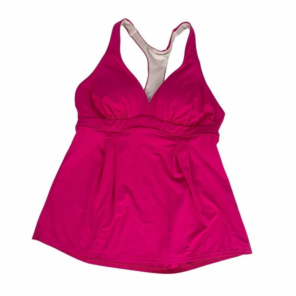 Lands' End Women’s size 10 Swing Tankini Top Pink